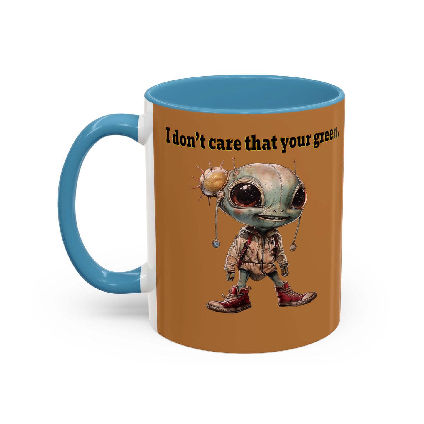 I don't care that your grey - Accent Mug (light brown)