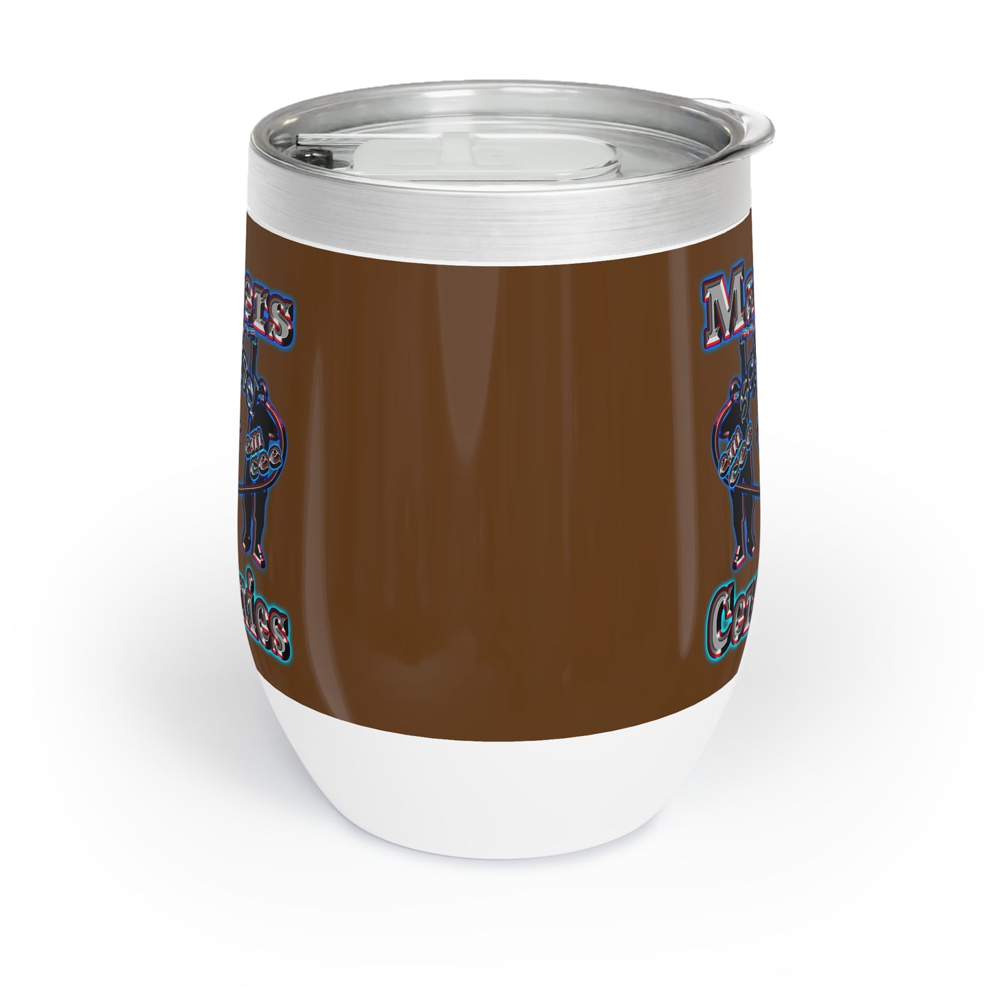 em cee squared - Chill Wine Tumbler (brown)