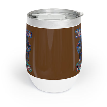 em cee squared - Chill Wine Tumbler (brown)