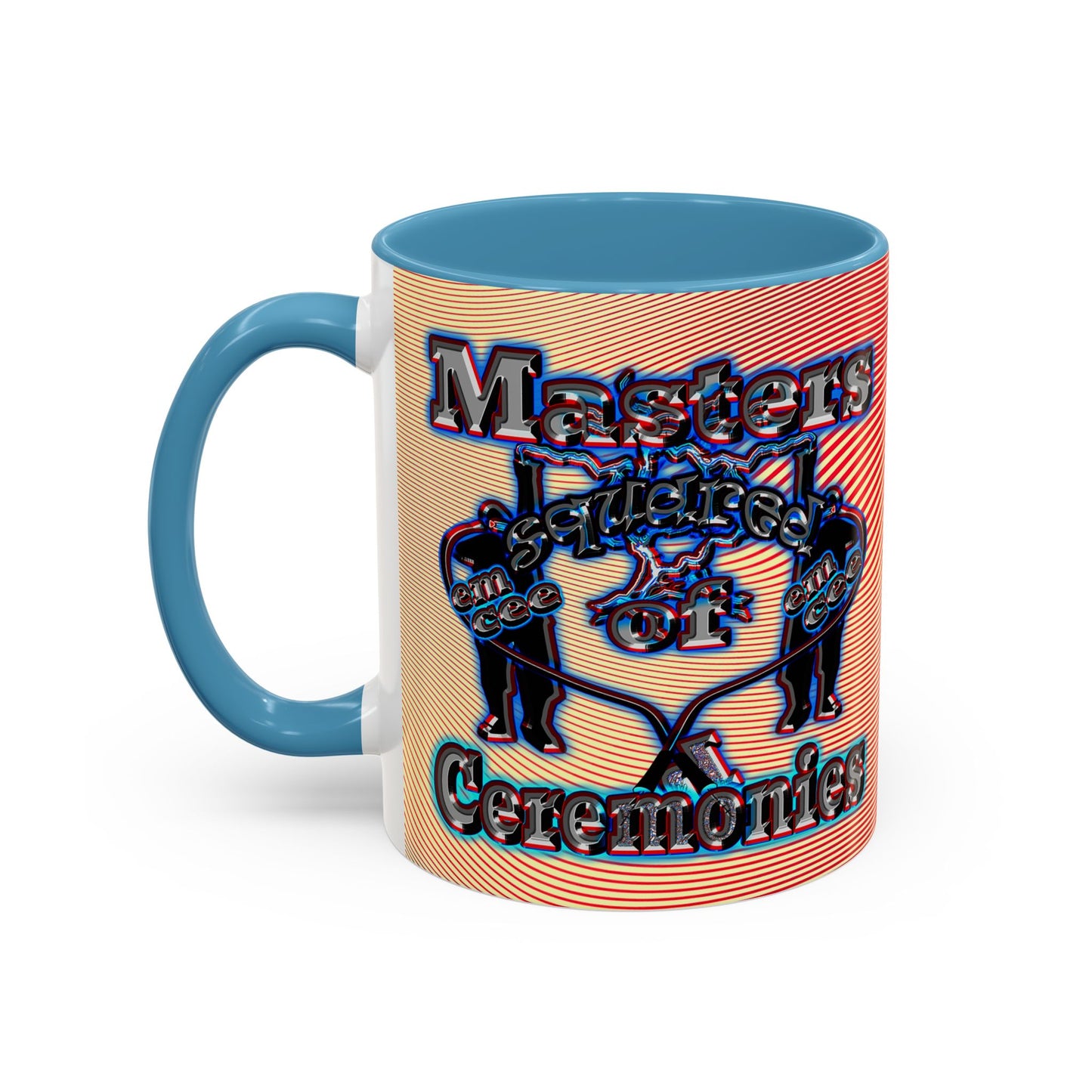 em cee squared - Accent Mug (yellow-orange wave)