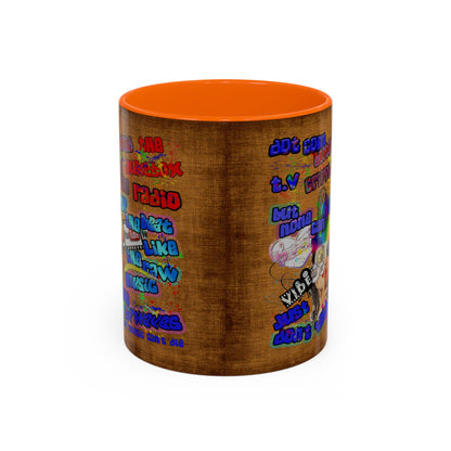 drop the beat - Accent Mug (brown papyrus)