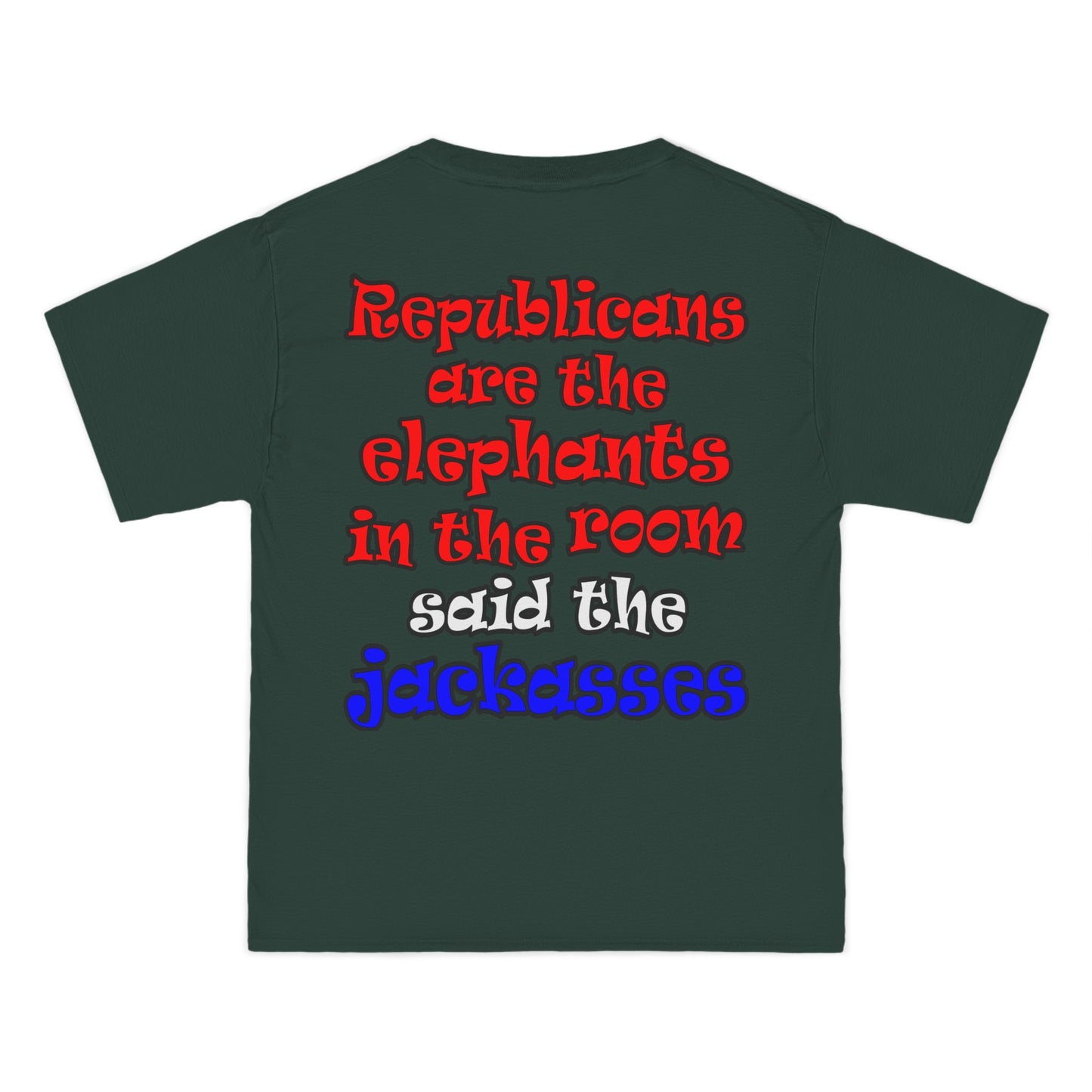 donkeys and elephants - Beefy-T®  Short-Sleeve T-Shirt