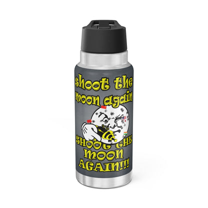 shoot the moon again - Gator Tumbler, 32oz  (grey-light grey)
