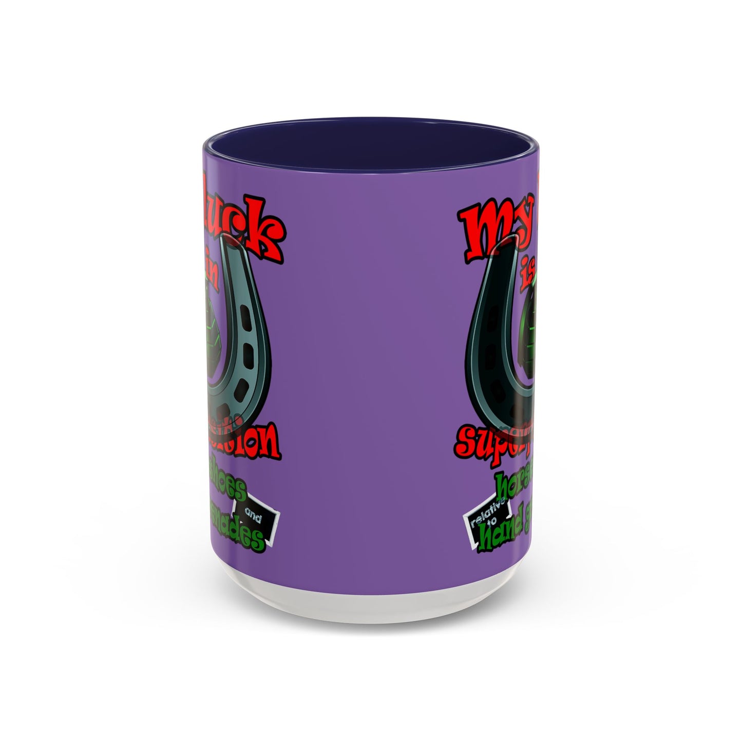 my luck - Accent Mug (light purple)