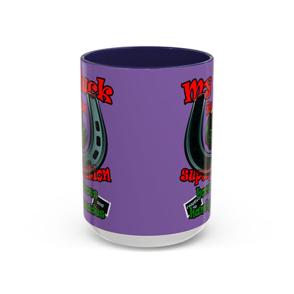 my luck - Accent Mug (light purple)