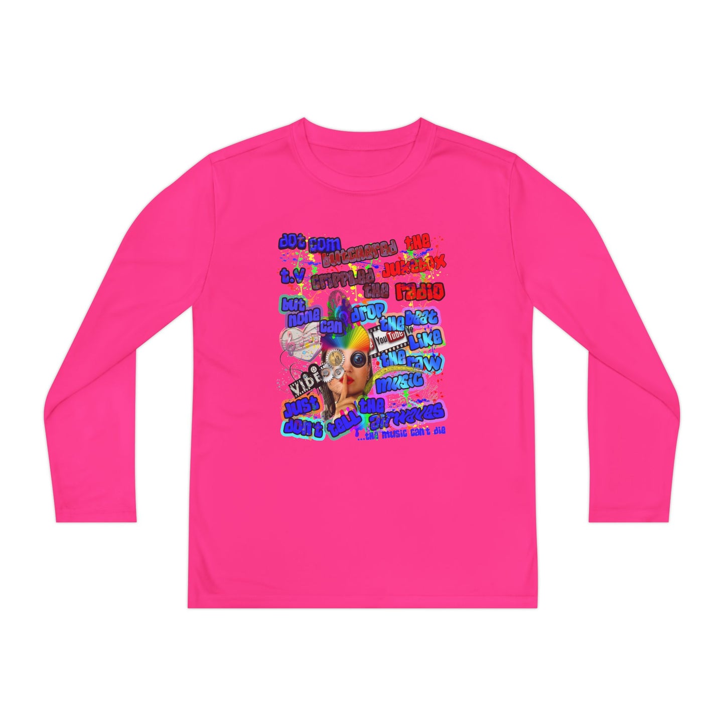 drop the beat - Youth Long Sleeve Competitor Tee