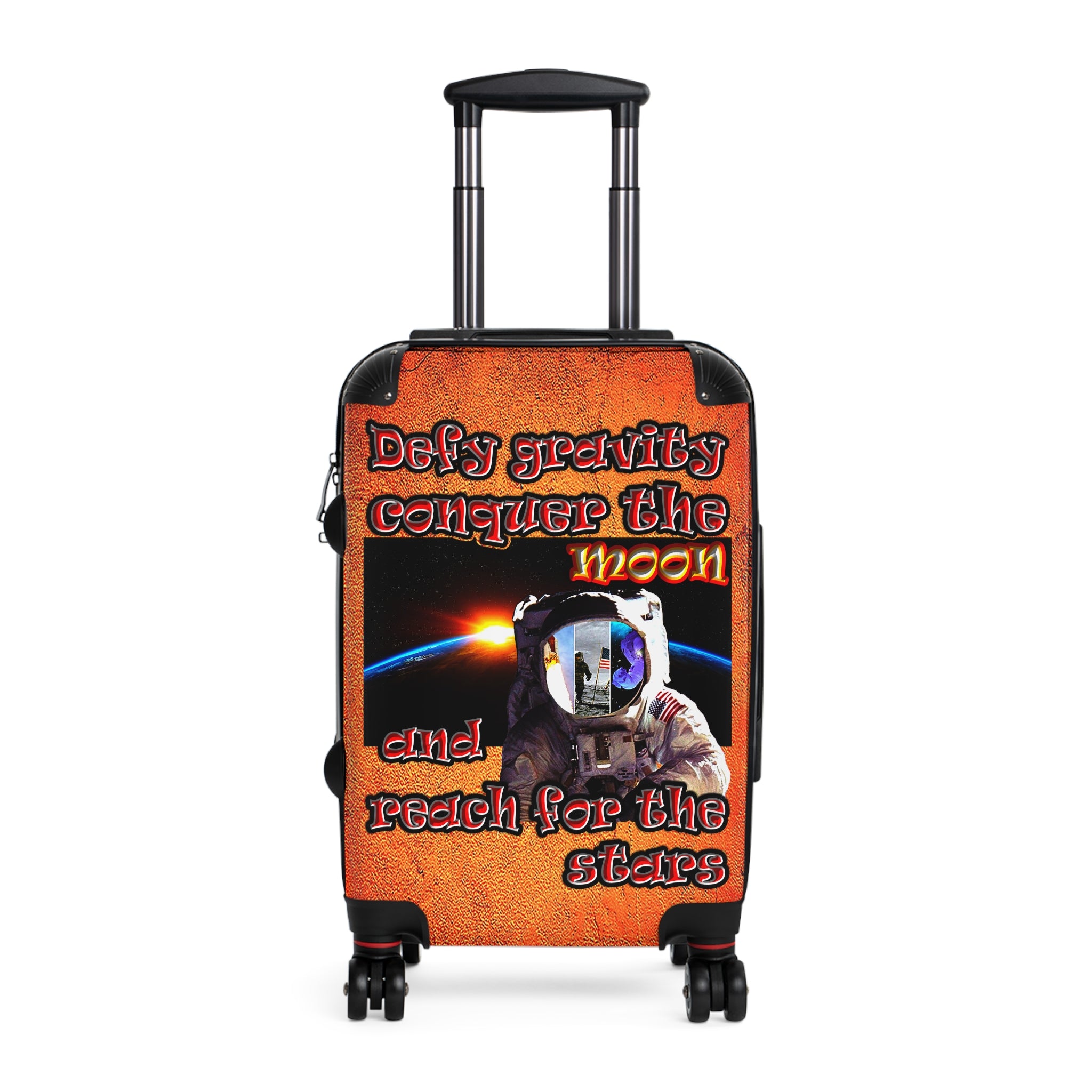 defy conquer reach - Suitcase (burnt orange)