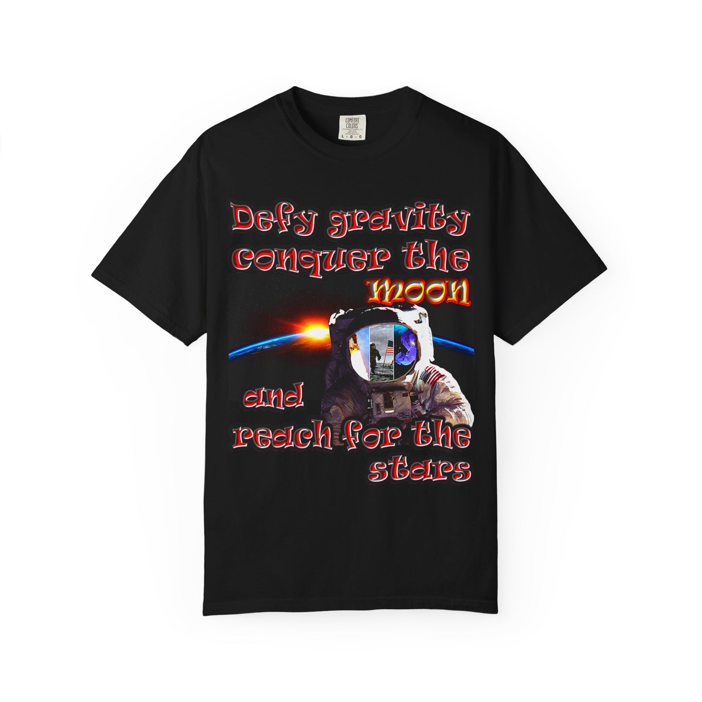 defy conquer reach - Unisex Garment-Dyed T-shirt