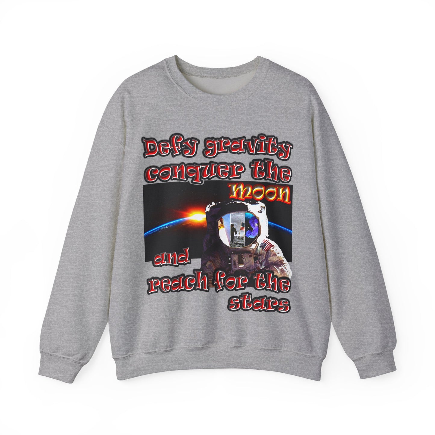 defy conquer reach - Unisex Heavy Blend™ Crewneck Sweatshirt