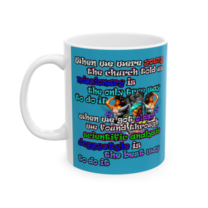 doggystyle - White Mug (turquoise)