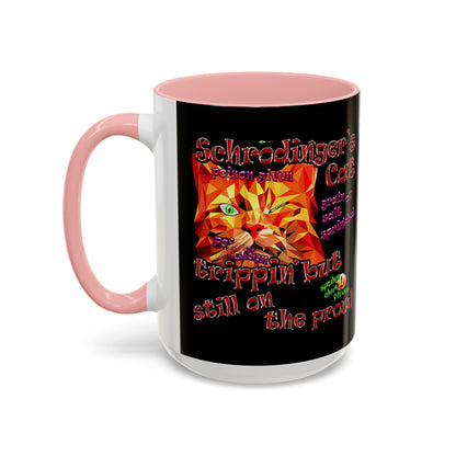 schrodinger's cat - Accent Mug (black)