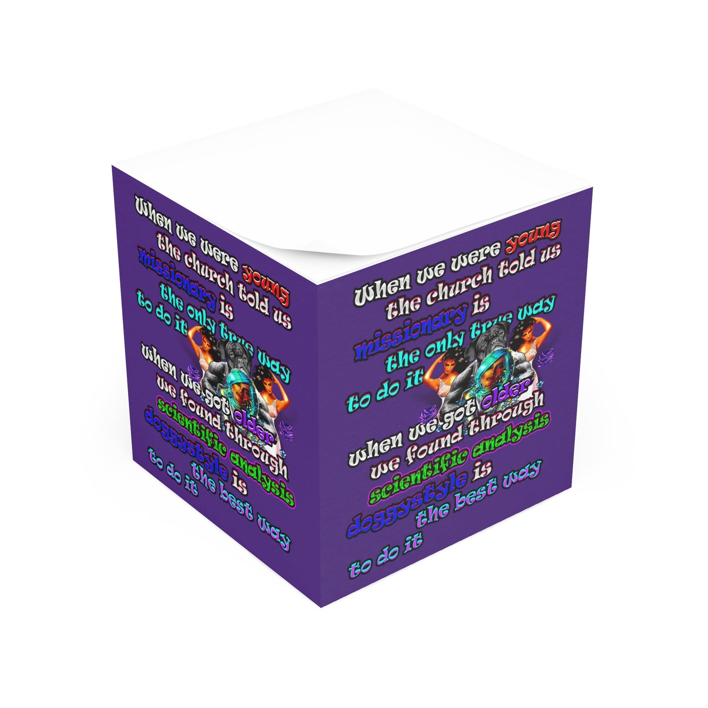 doggystyle - note cube (purple)