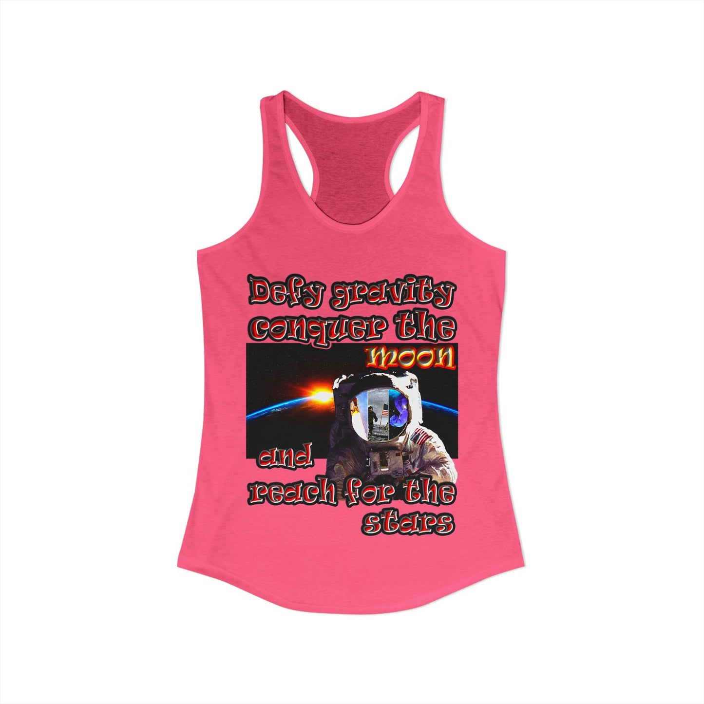 defy conquer reach - Women's Ideal Racerback Tank
