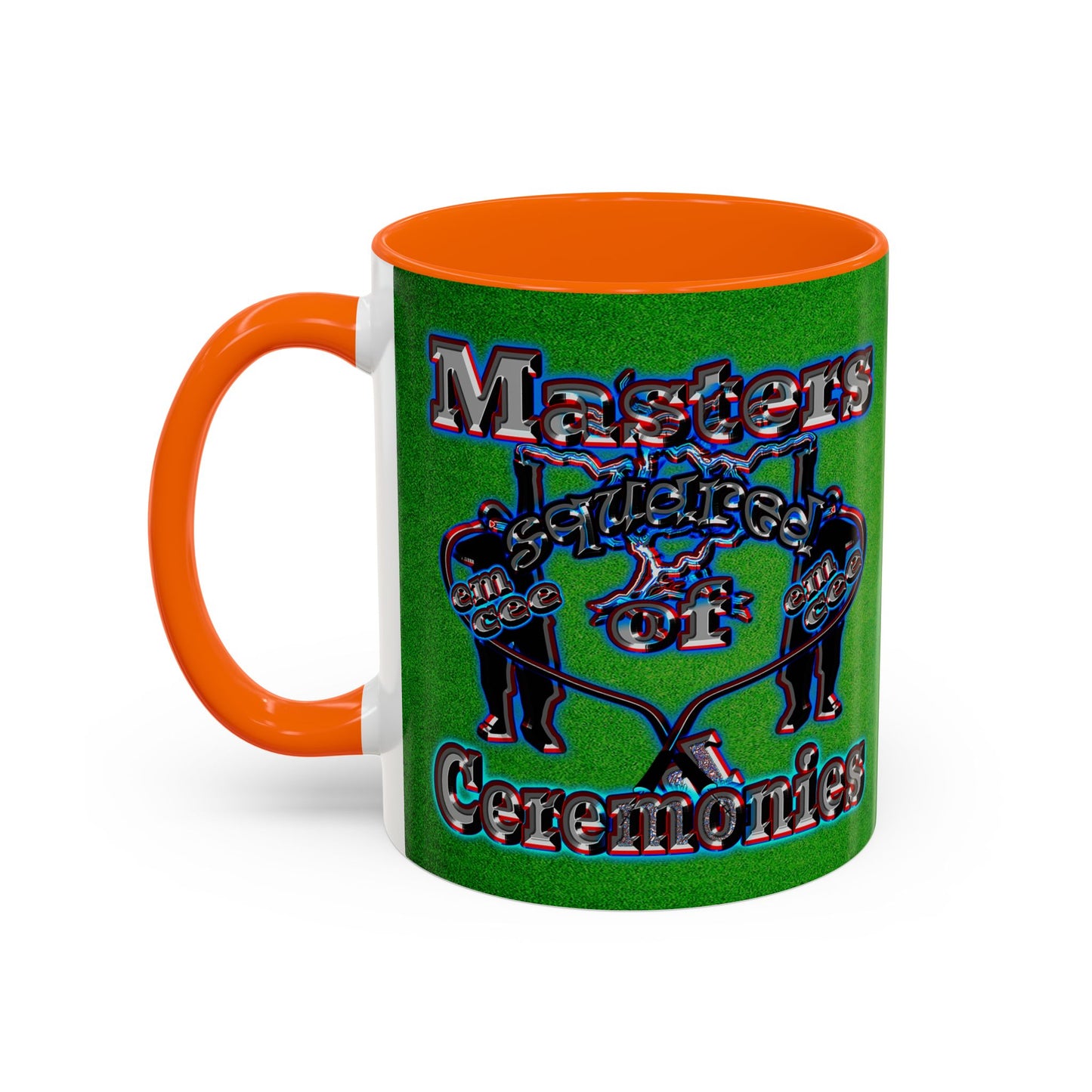 em cee squared - Accent Mug (green turf)