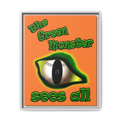 green monster - framed canvas art (crusta)