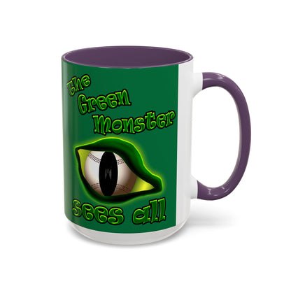 green monster - Accent Mug (dark green)