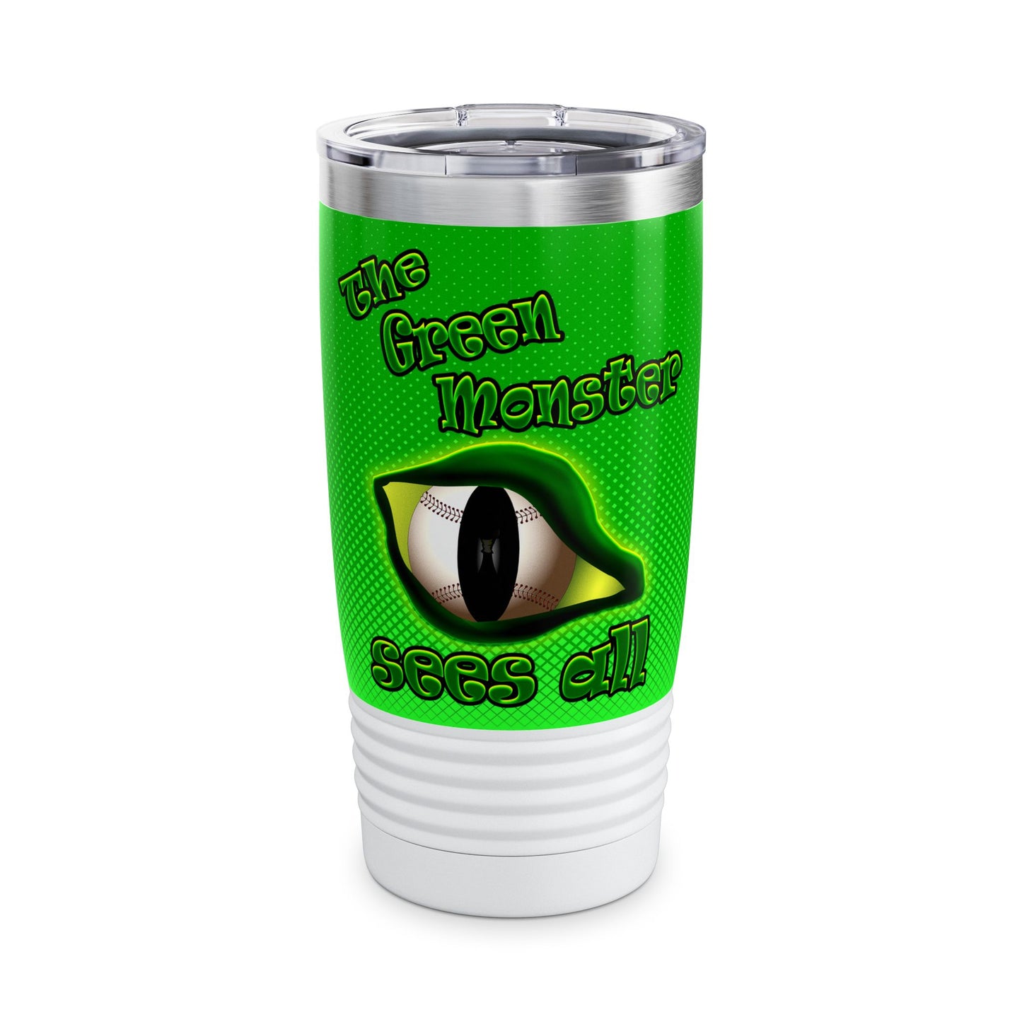 green monster - Ringneck Tumbler, 20oz (logo green)