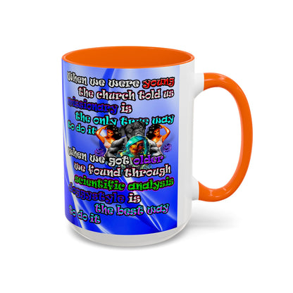 doggystyle - Accent Mug (blue-white wave)