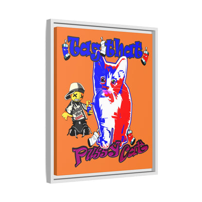 tag that - framed canvas art (crusta)