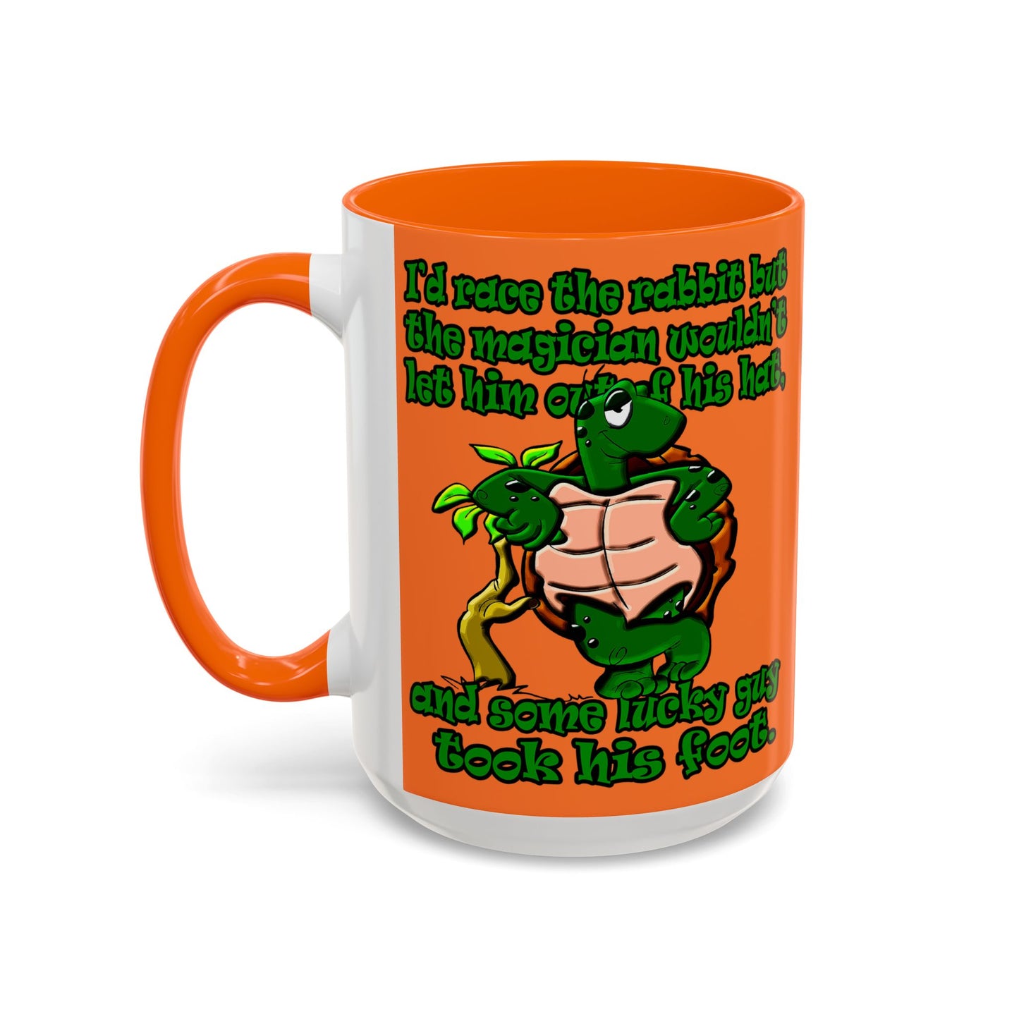 turtle race - Accent Mug (crusta)