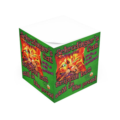schrodinger's cat - note cube (green turf)
