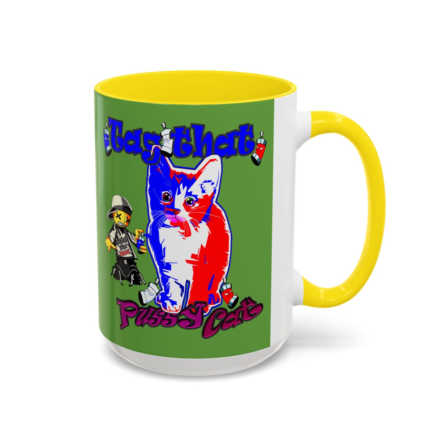 tag that - Accent Mug (green)