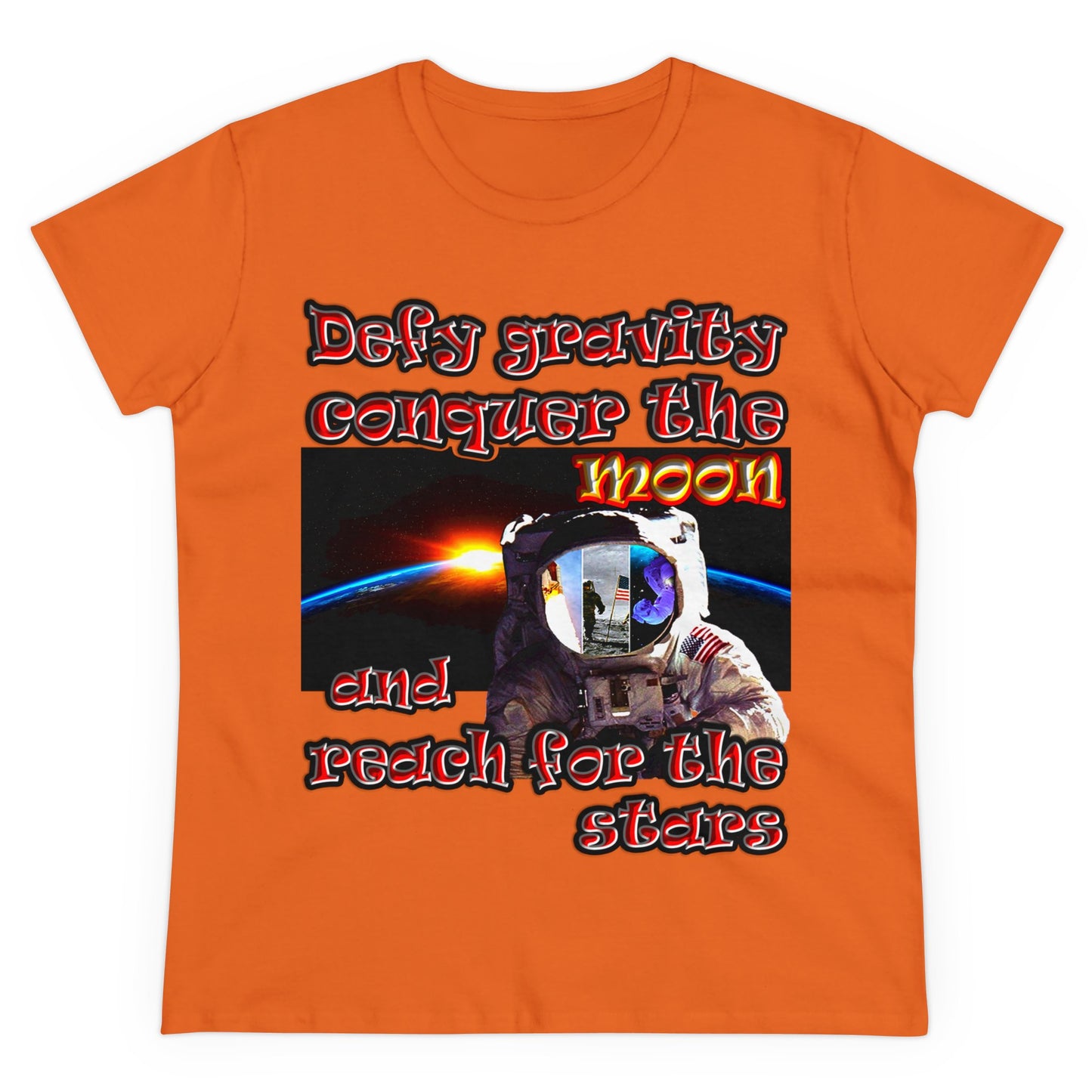 defy conquer reach - Women's Midweight Cotton Tee