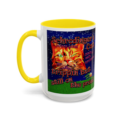 schrodinger's cat - Accent Mug ('snoops' background)