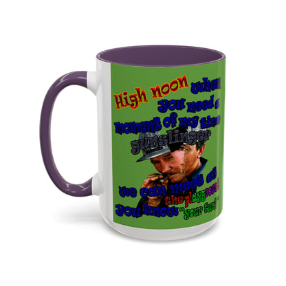 high noon - Accent Mug (green)