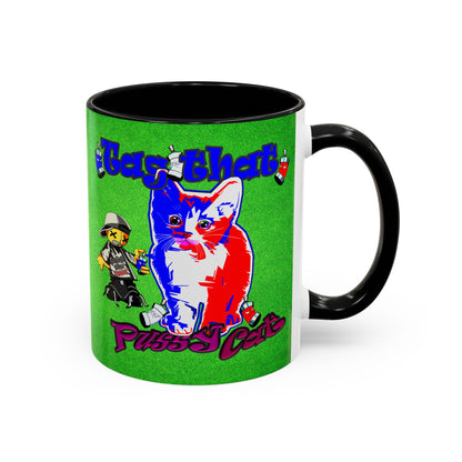 tag that - Accent Mug (green turf)
