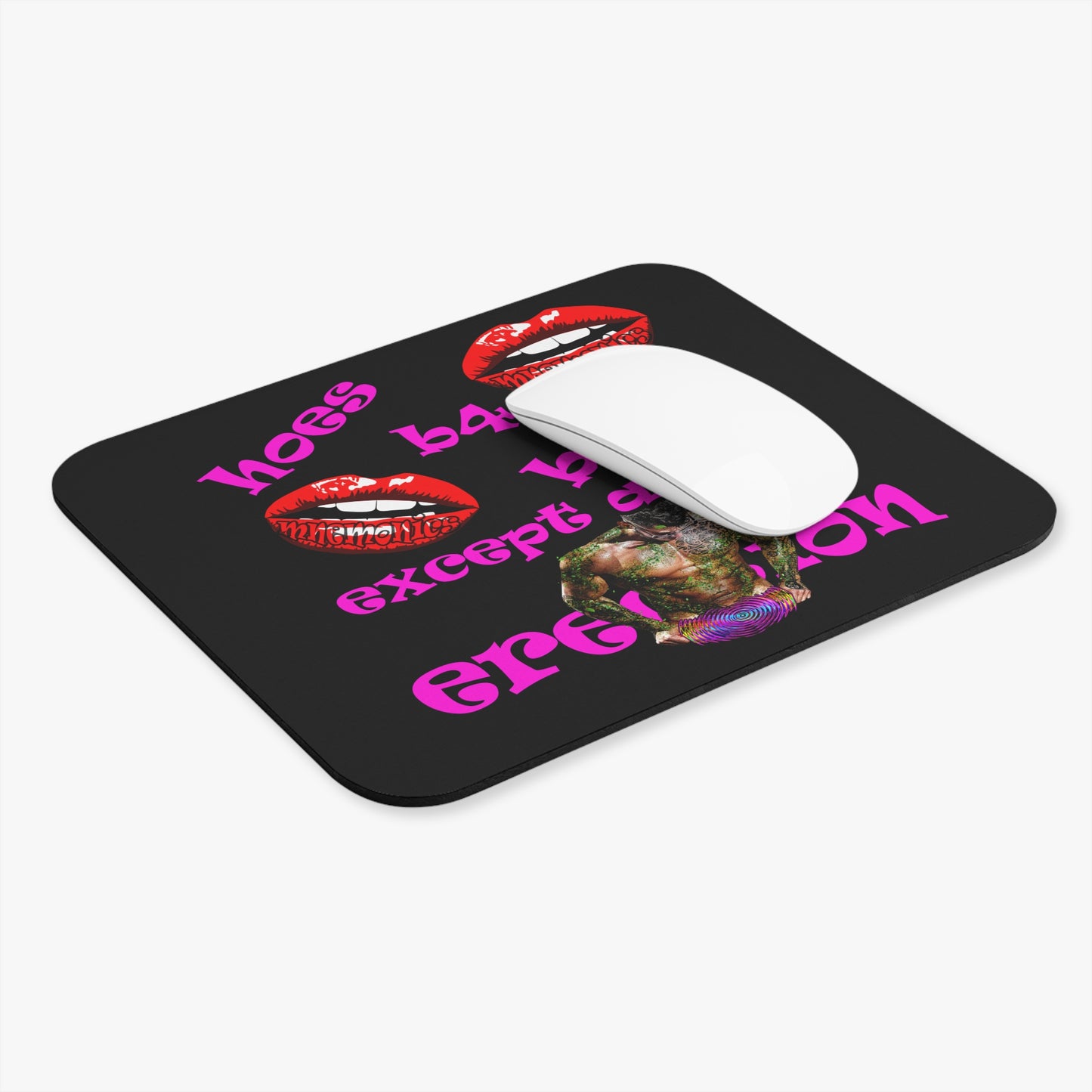 hoes b4 bros - Mouse Pad (Rectangle) (black)