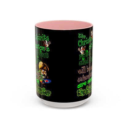 christmas spirits of boston - Accent Mug (black)