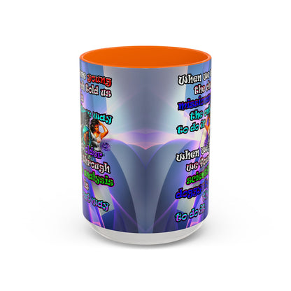 doggystyle - Accent Mug (grey-pink wave)