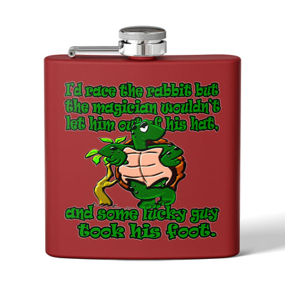 turtle race - Stainless Steel Flask