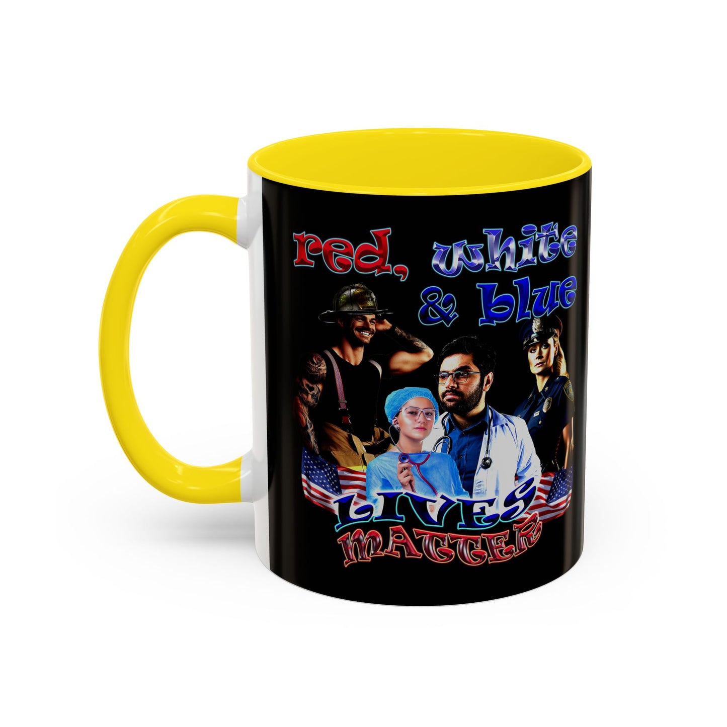 rw&b lives matter - Accent Mug (black)