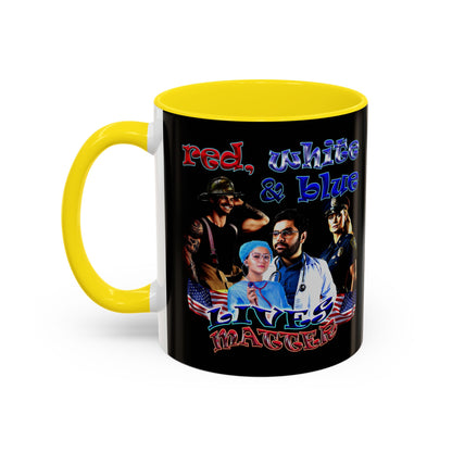 rw&b lives matter - Accent Mug (black)