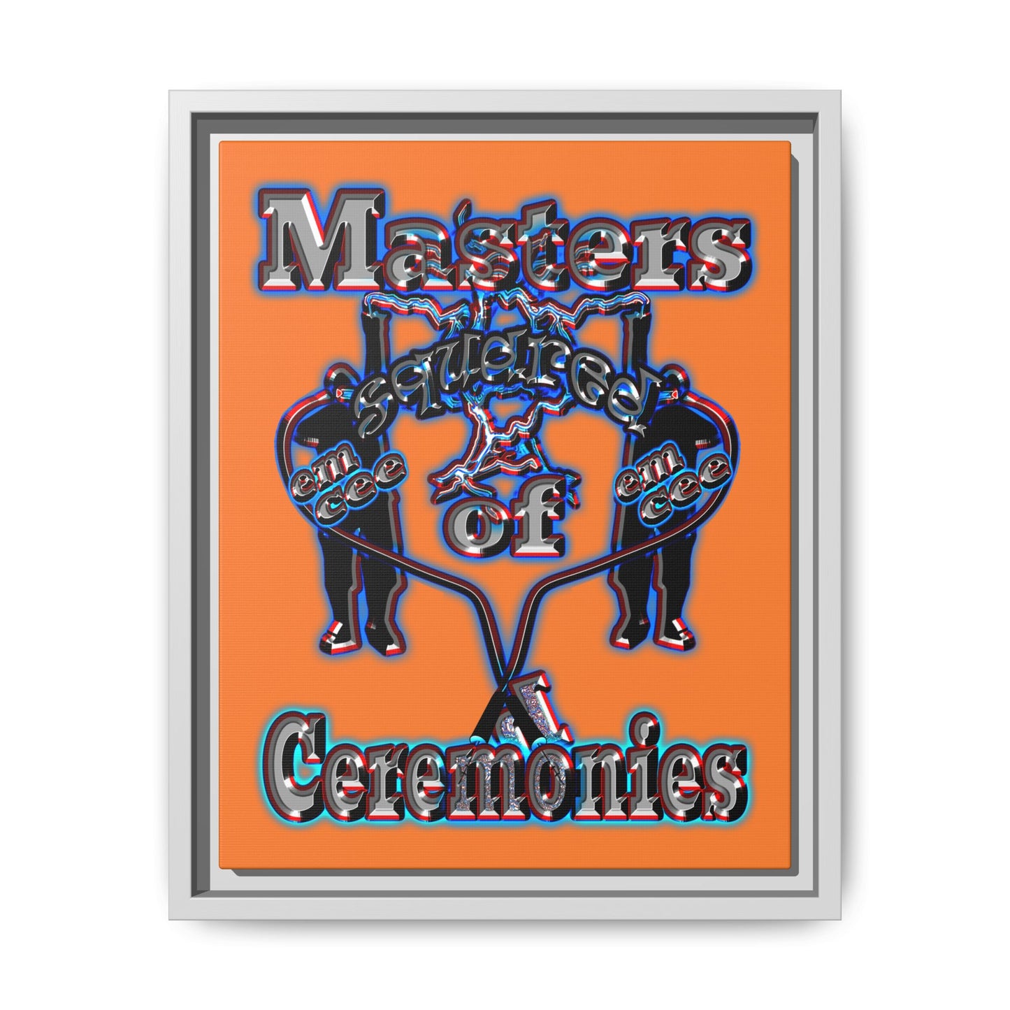em cee squared - framed canvas art (crusta)