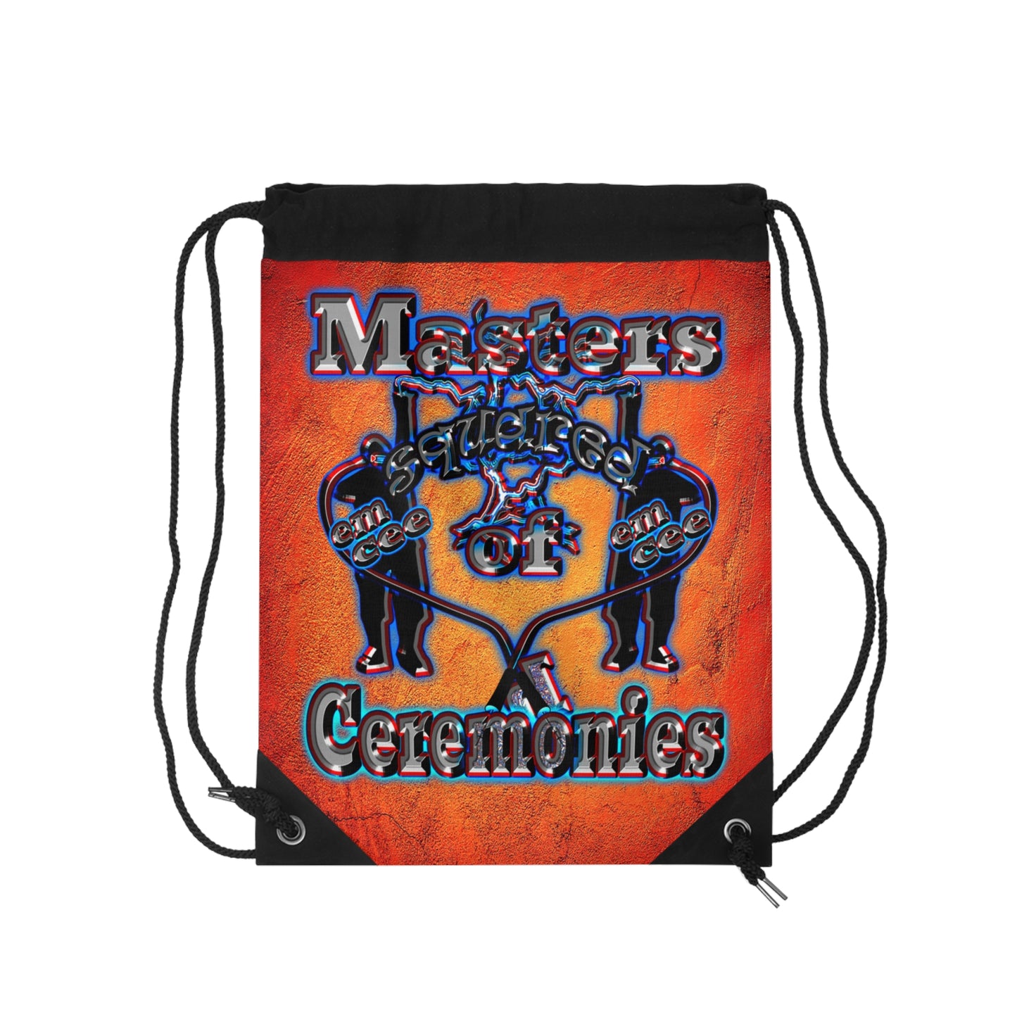 em cee squared - Drawstring Bag (burnt orange)