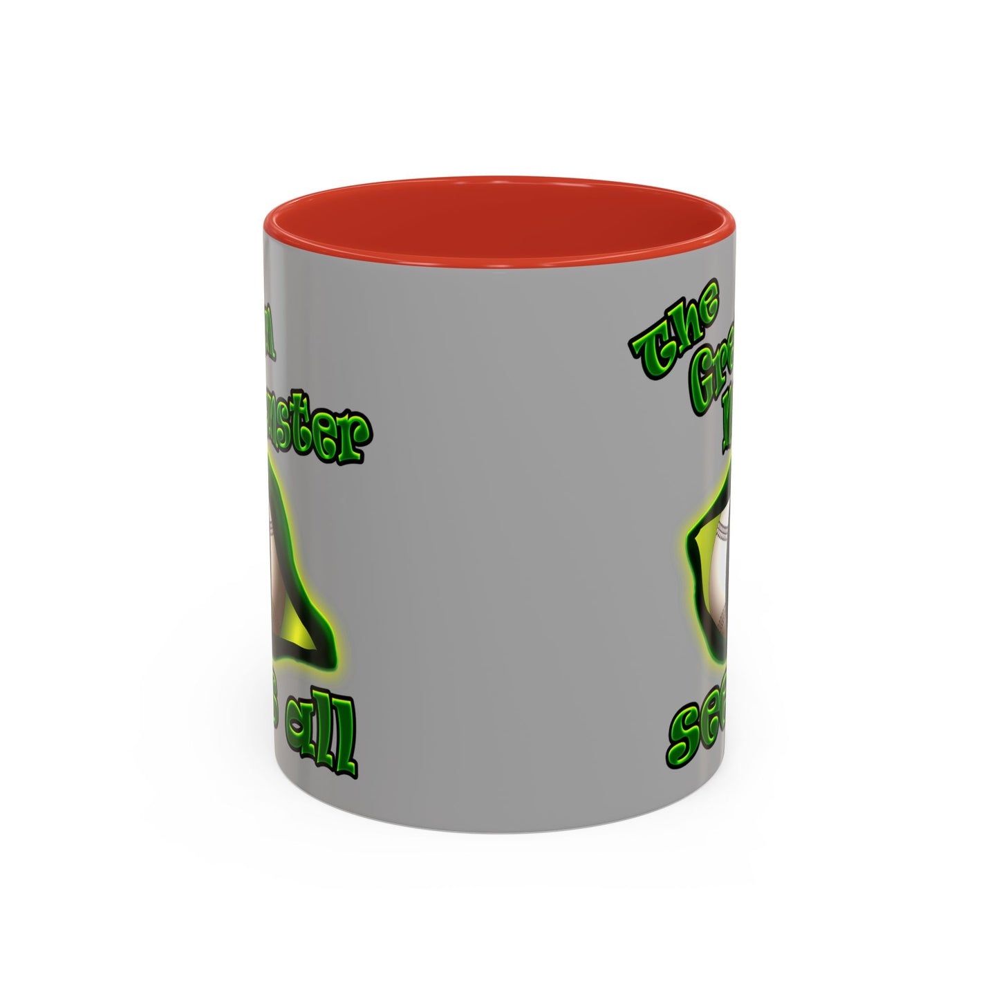 green monster - Accent Mug (light grey)