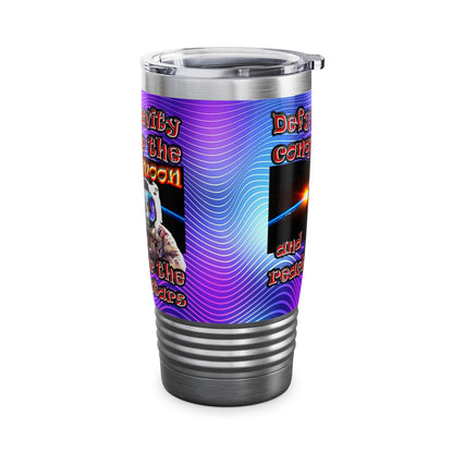 defy conquer reach - Ringneck Tumbler, 20oz (purple wave)