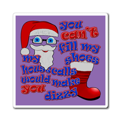 santa's shoes - Magnets - (light purple)