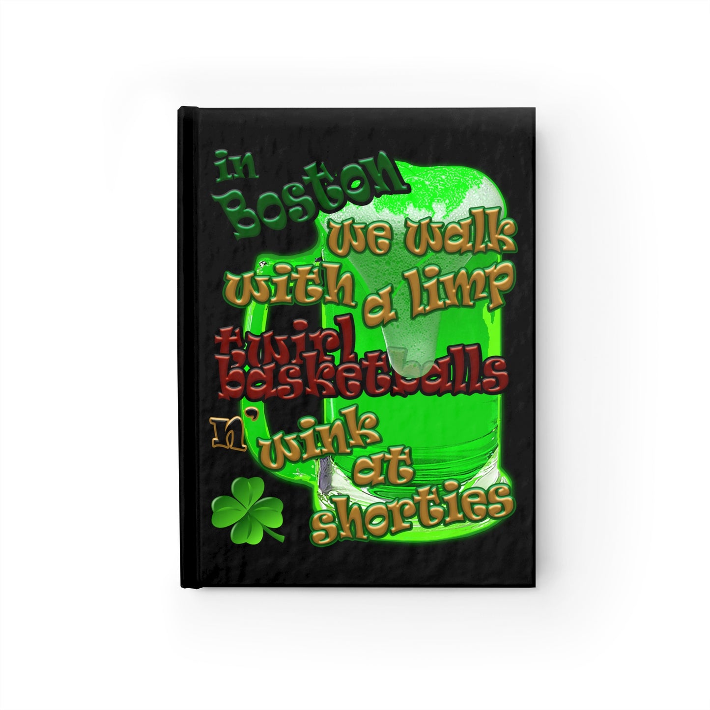 celtics logo - journal-lined (black)