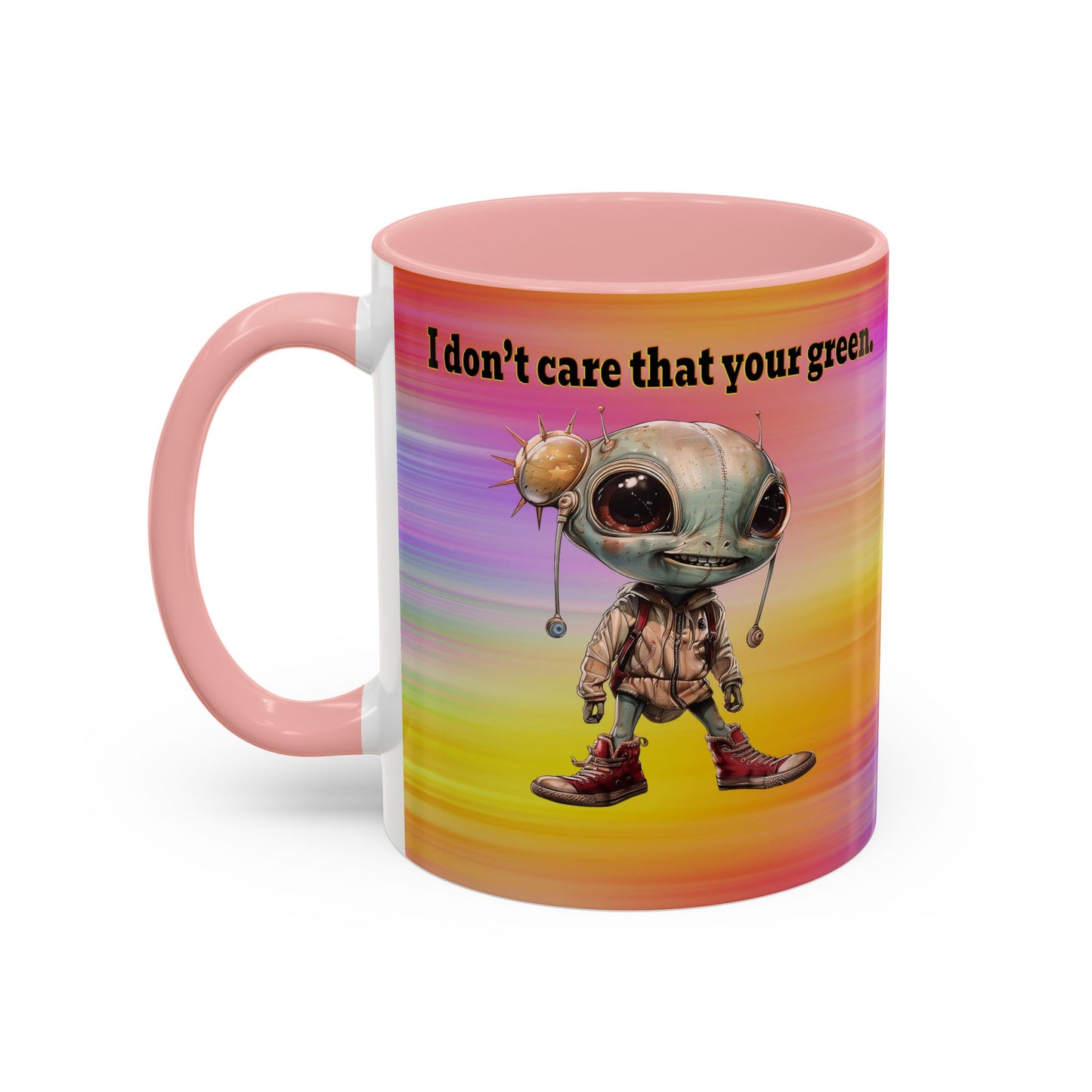I don't care that your grey - Accent Mug (color blur)