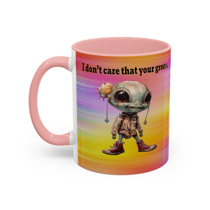 I don't care that your grey - Accent Mug (color blur)