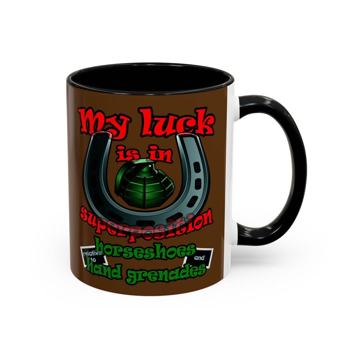 my luck - Accent Mug (brown)