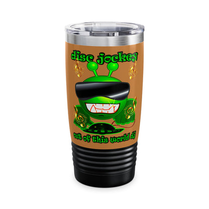 disc jockey - Ringneck Tumbler, 20oz (light brown)