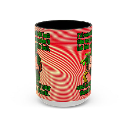 turtle race - Accent Mug (yellow-orange wave)