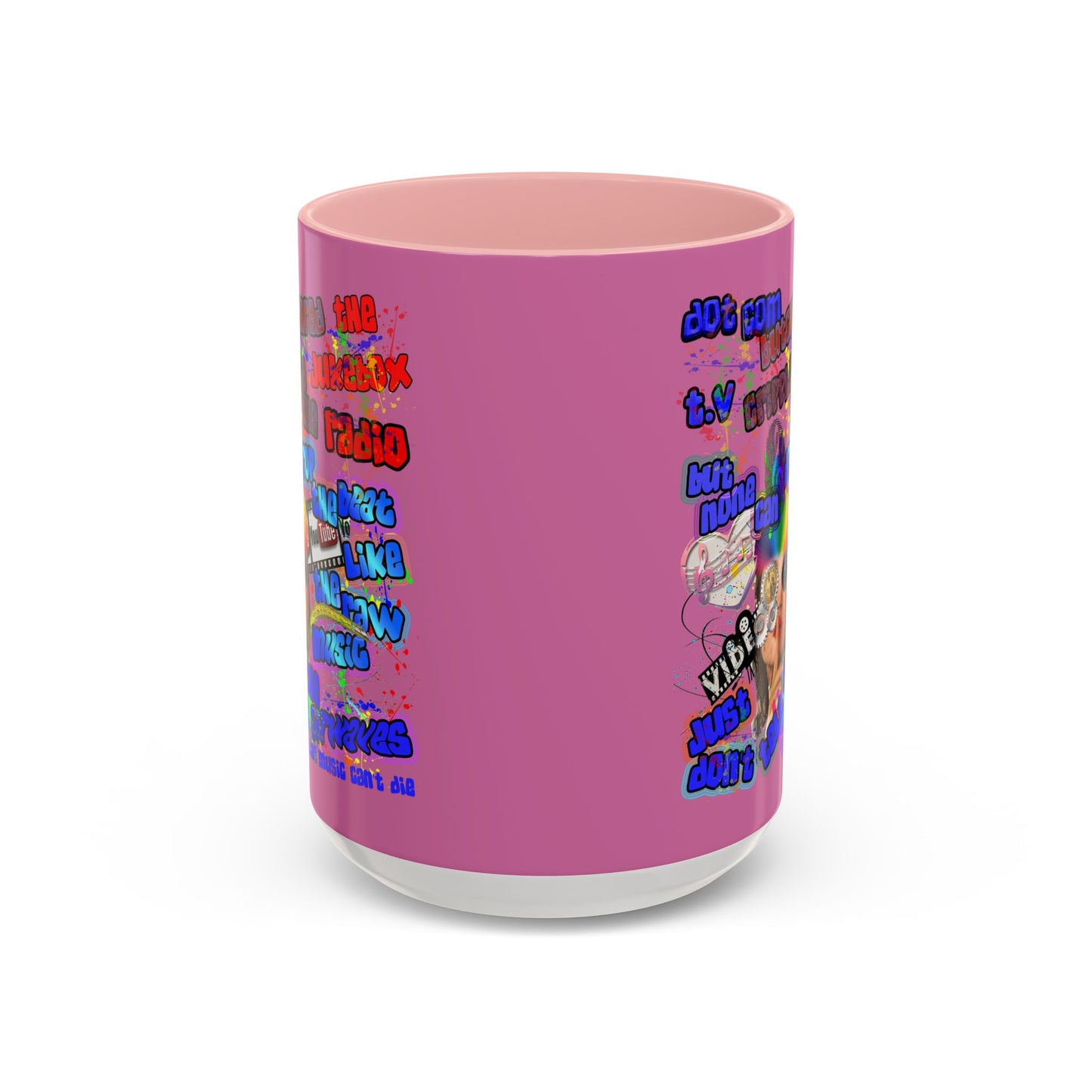 drop the beat - Accent Mug (light pink)