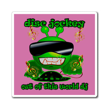 disc jockey - Magnets - (light pink)