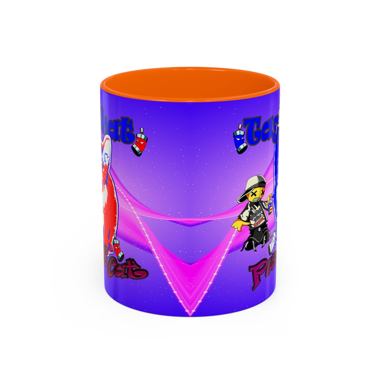 tag that - Accent Mug (purple-pink wave)